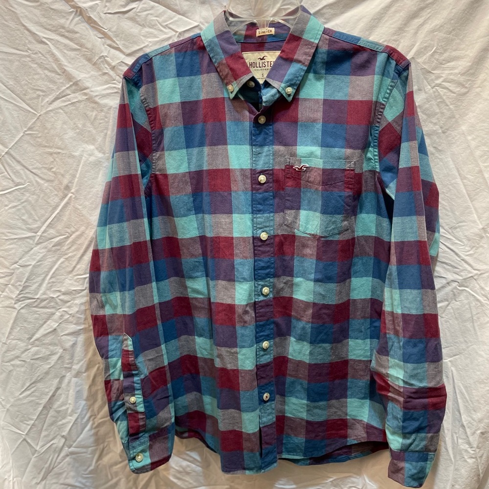 Men’s hollister checkered plaid shirt